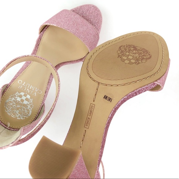 Vince Camuto Corlina Ankle Strap Heel Sandal Pink - Picture 5 of 5